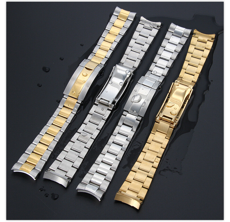 316 Solid Stainless Steel Watch Band Strap Mens Luxury metal Bracelet 20 21mm