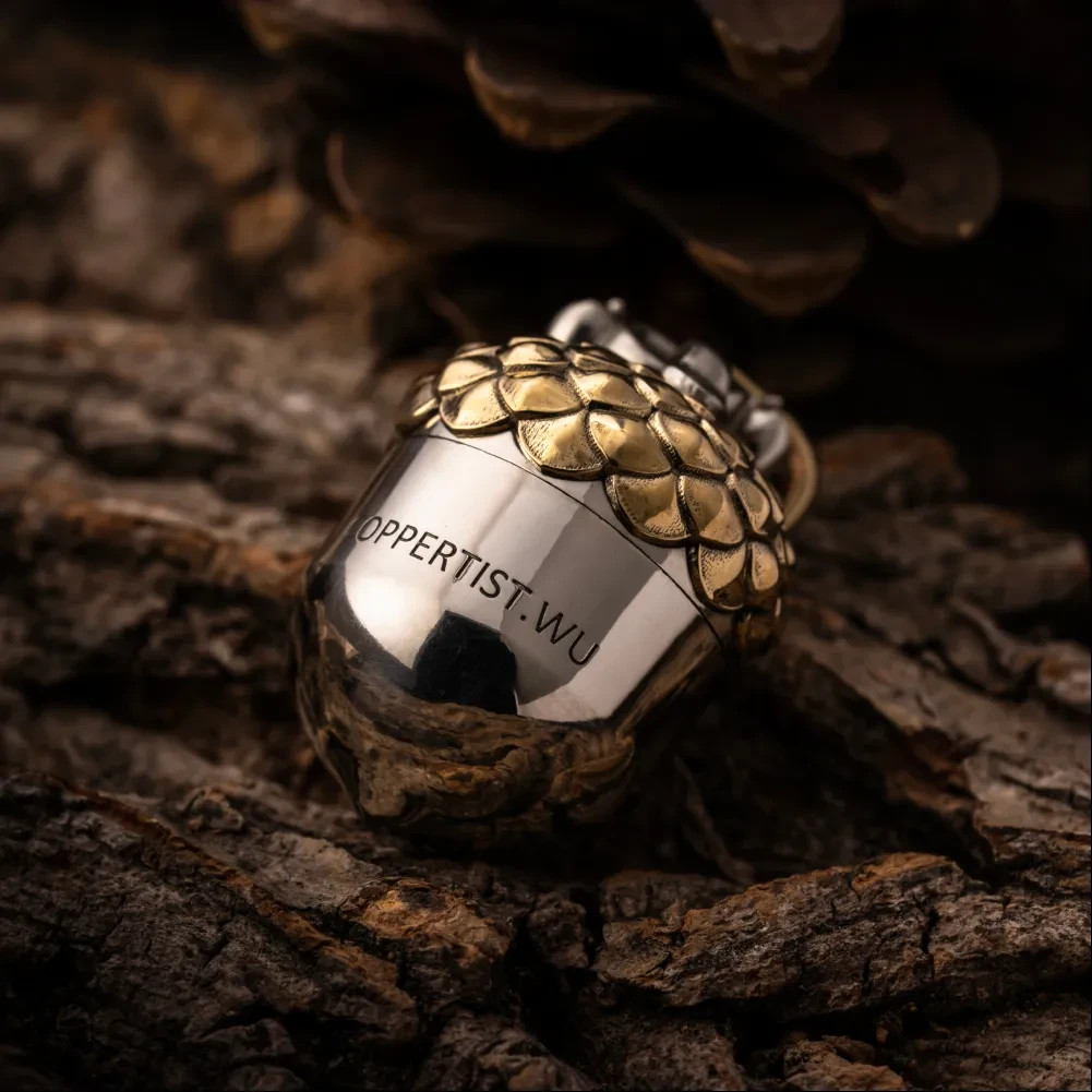 Acorn Capsule Pendant Necklace for Men,Pet Ashes Urn Holder Keepsakes Jewelry