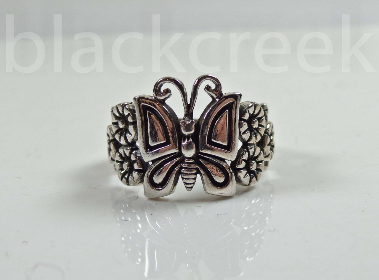 Sterling Silver Lady’s Large Antiqued Butterfly Ring Size 4/5/6/7/8/9/10/11/12