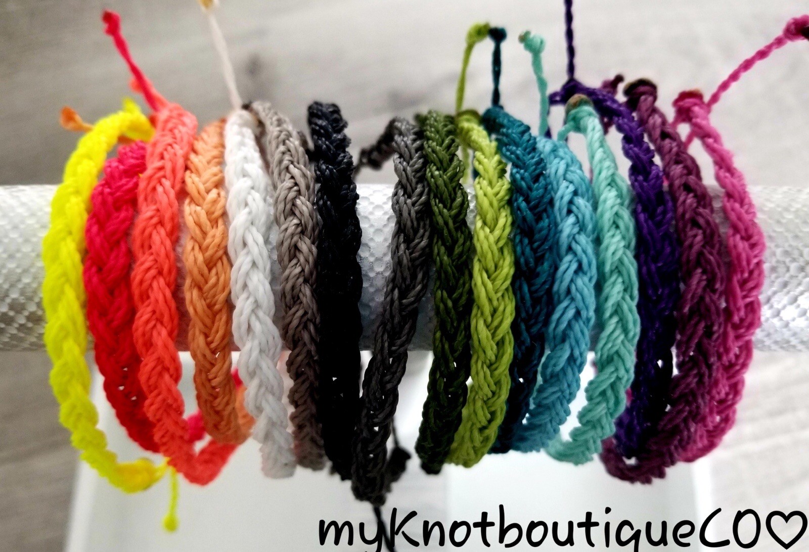 Waterproof Waxed Beach, Boho, Surfer Style Braided Bracelet, Yoga, Friendship