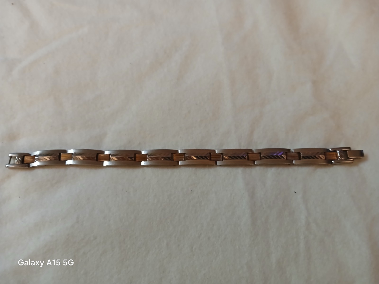 6 In Dura Vida Soild Metal Link Bracelet
