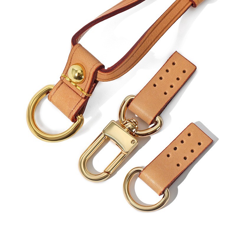 Real Vachetta Leather 1 Set Accessories Replacement Strap/Handles For Neverfull