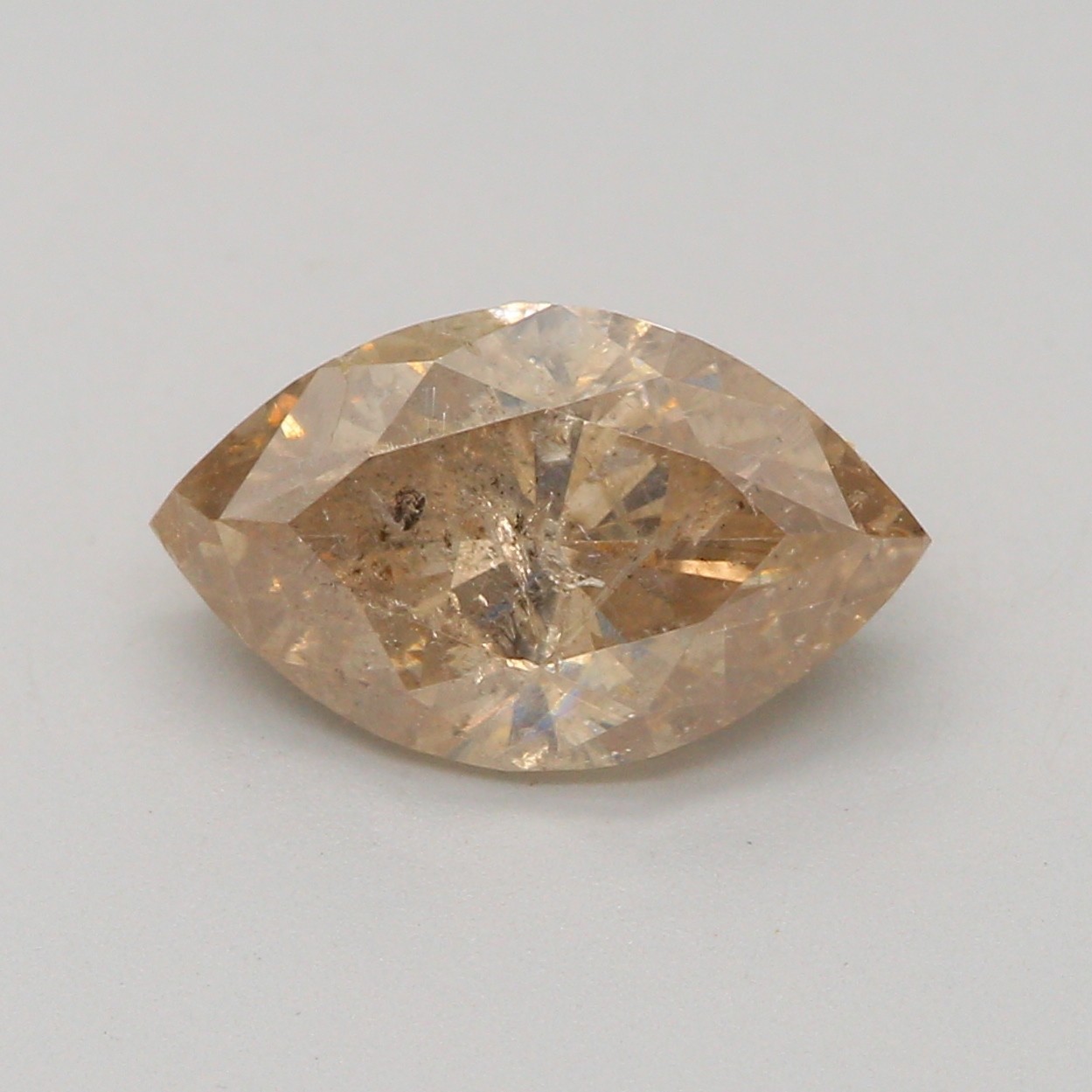 fancy light brown marquise shape loose diamond