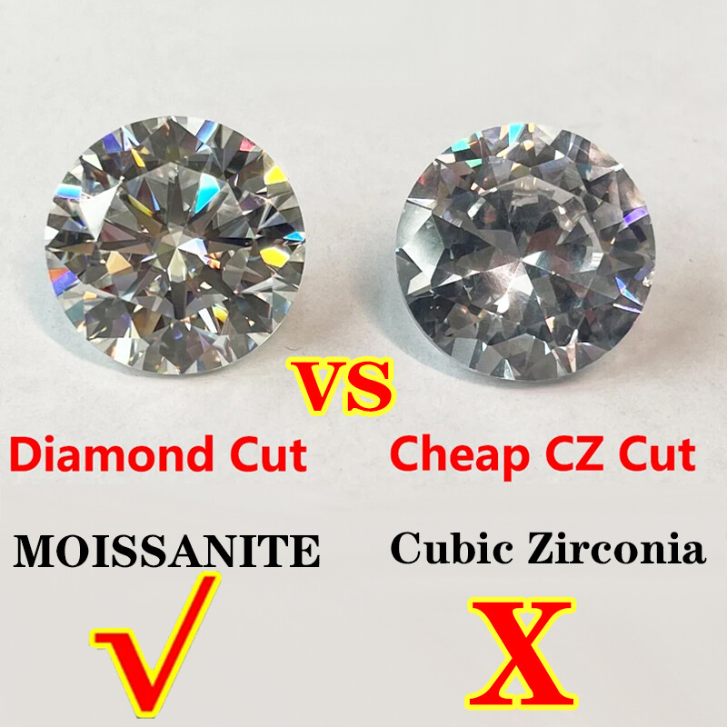 1.0Carat 0.7~3.0 SMALL SIZE MOISSANITE D Color Diamond Test Positive For Jewelry