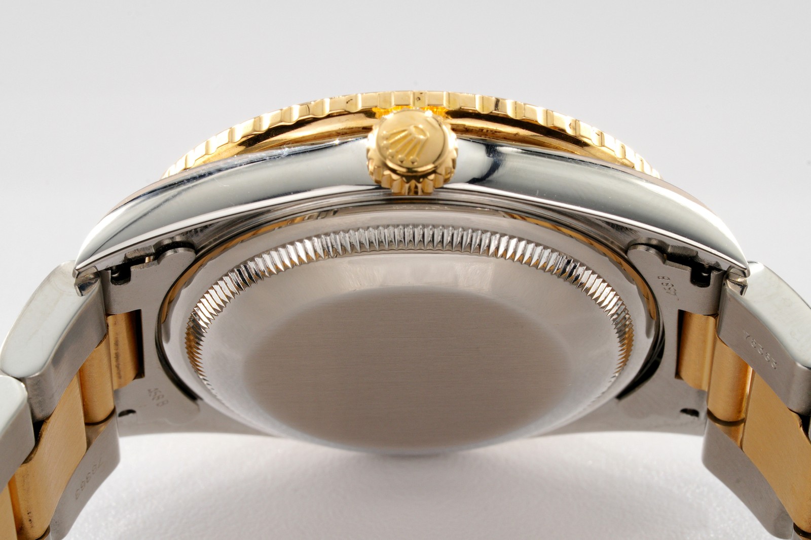 Rolex 2Tone 18K Gold/Stainless Datejust Turn-O-Graph Thunderbird Champagne 16263