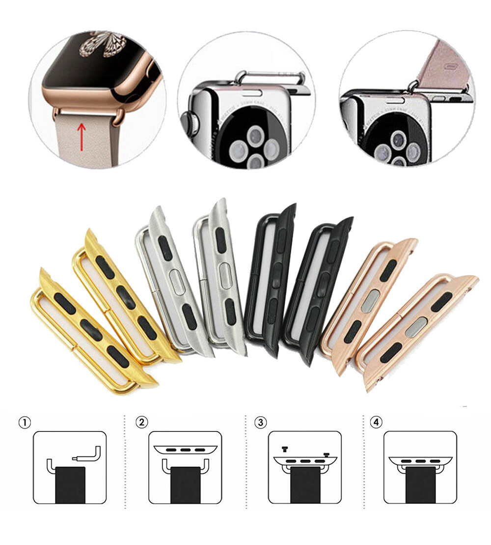 38mm-49mm Watch Band Connector Adapter Stainless Steel For Apple Watch 1-9 ULTRA
