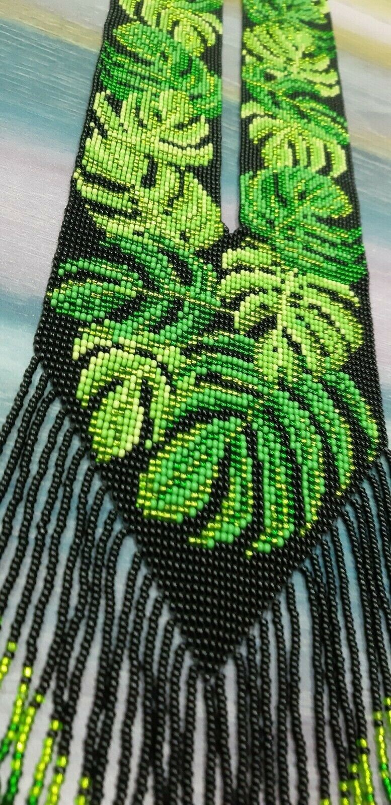 Handmade Seed Bead Necklace American Style Good Necklace Boho Beaded Necklace