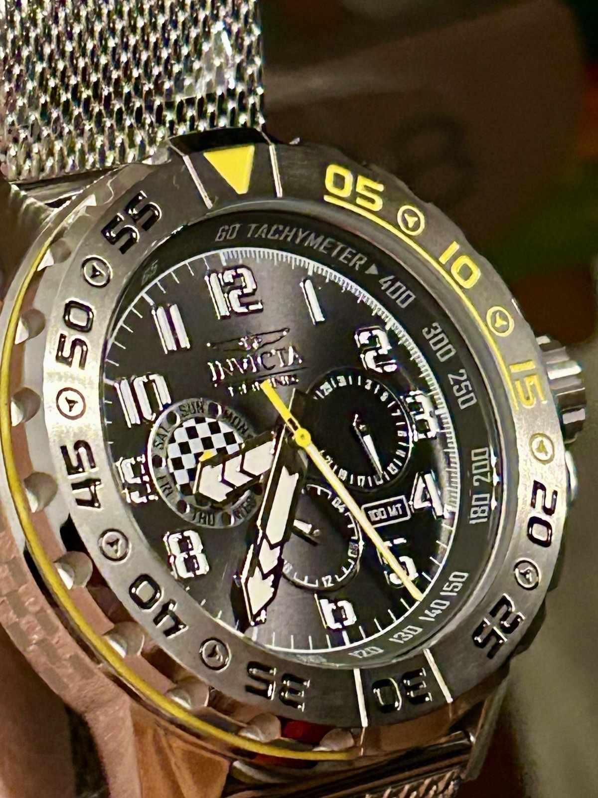 Invicta Racing Dynox Multifunction, 48mm, WR 100m, 8.5”, New/Box/3yr Warranty
