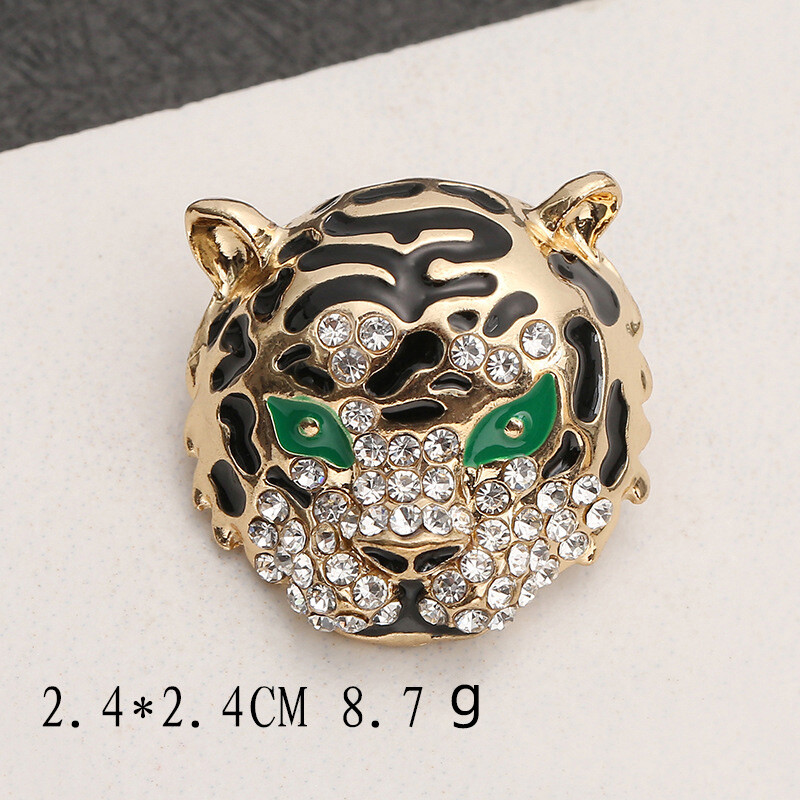 Fashion Women Men Tiger Leopard Vintage Brooch Pins Animal Unisex Coat Pin Gift