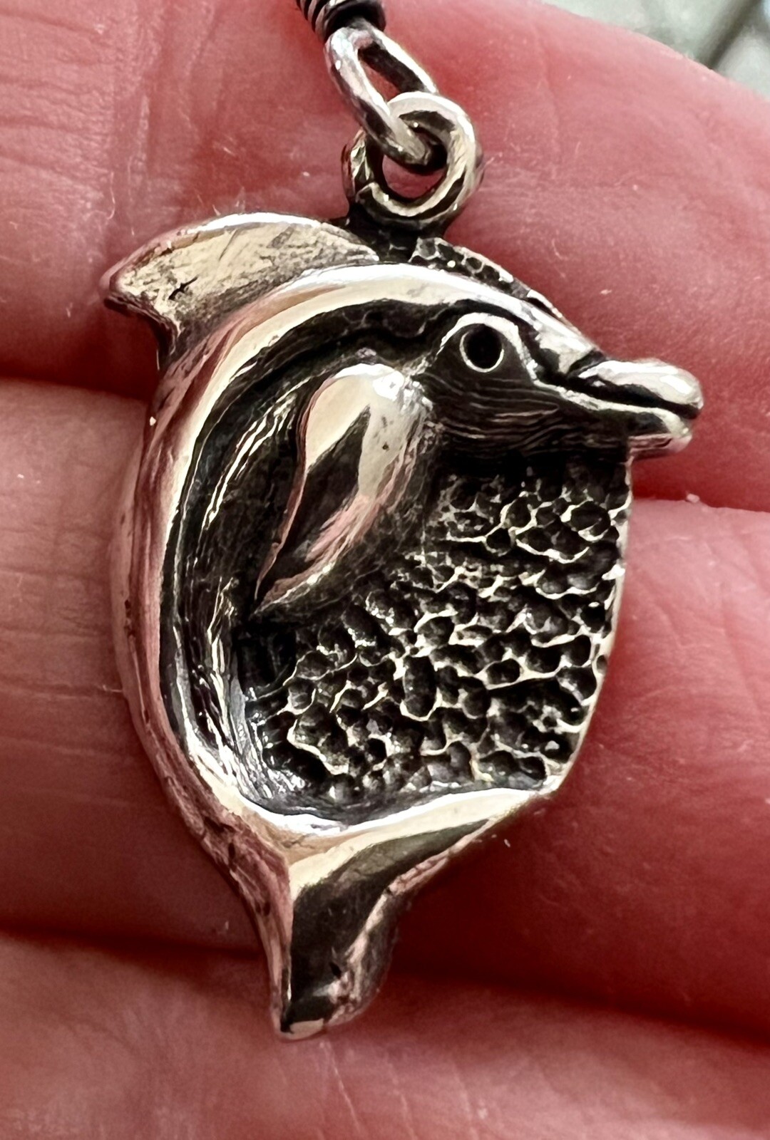 1990s Sterling Silver NWF National Wildlife Federation DOLPHIN Earrings 6g w/Box