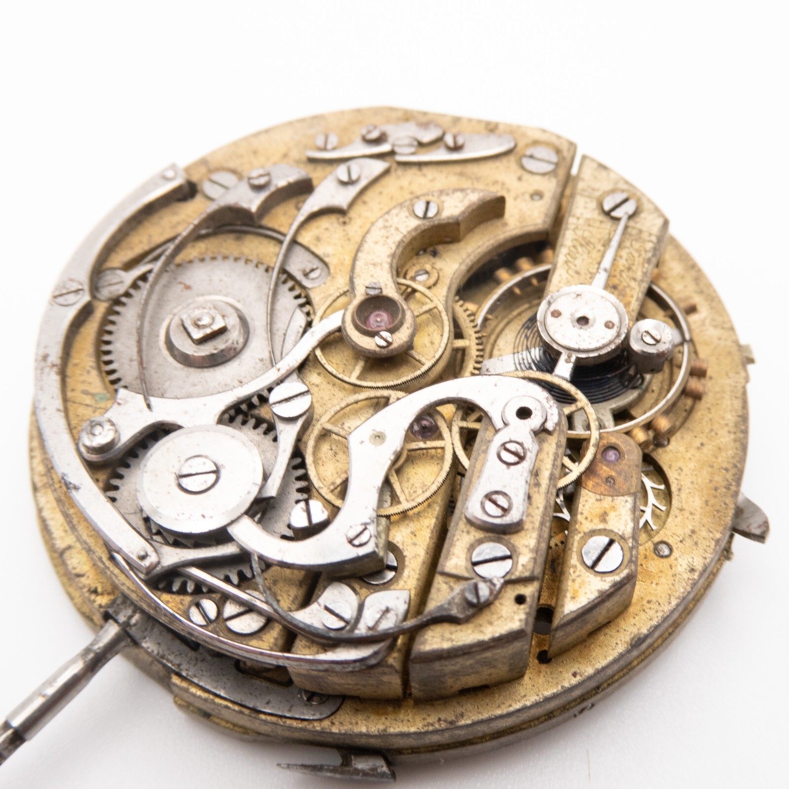 High Grade 44.4 x 12.9 mm Repeater Chronograph Antique Pocket Watch Movement