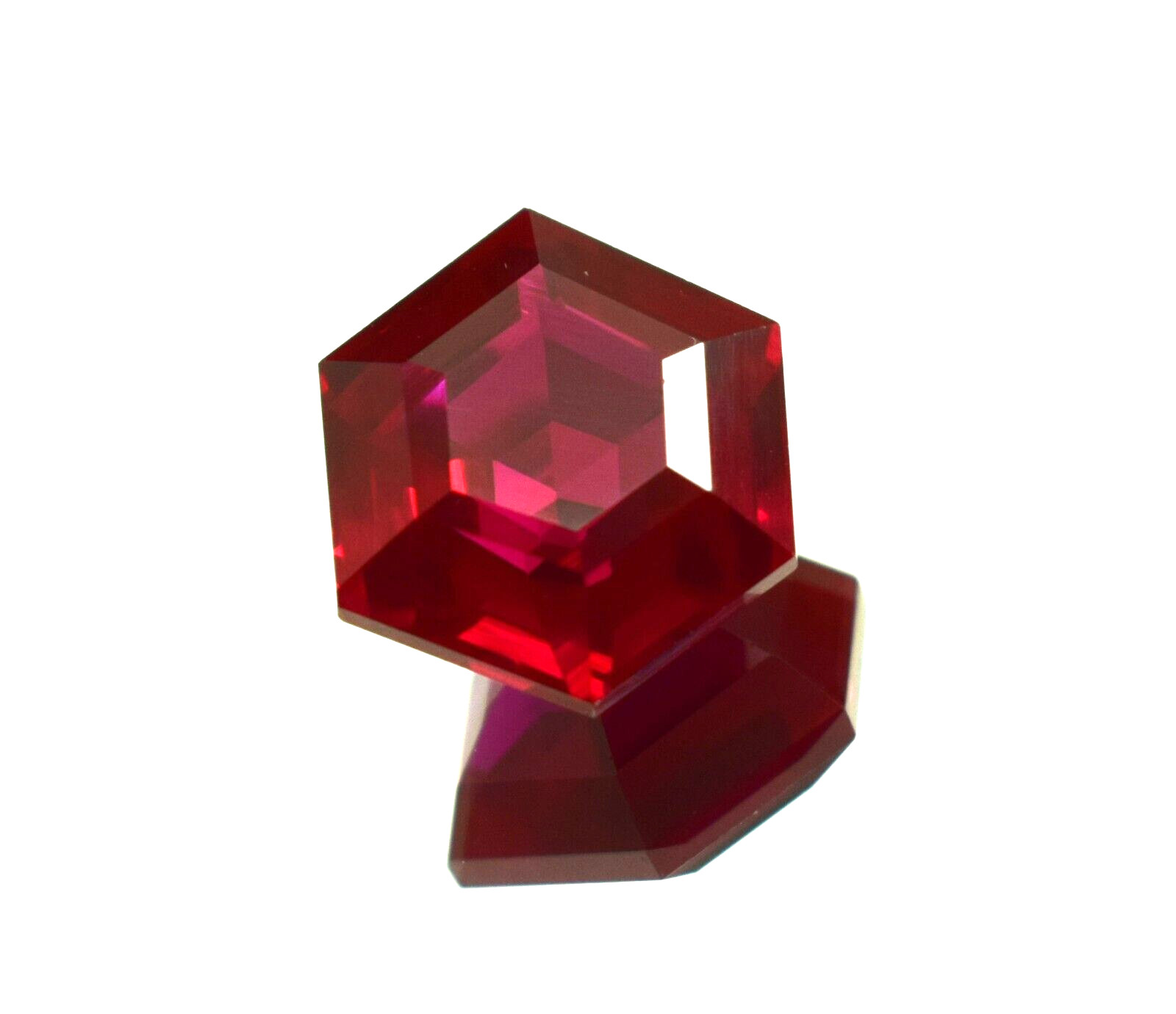 Affordable & Stunning Hexagon Cut 9.55 CT Vibrant Red Ruby Loose Gemstone