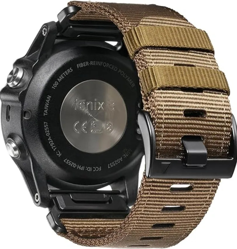 QuickFit 22mm 26mm Nylon Strap For Garmin Fenix 7 7X 6X Pro/Epix Pro Gen 2 51mm