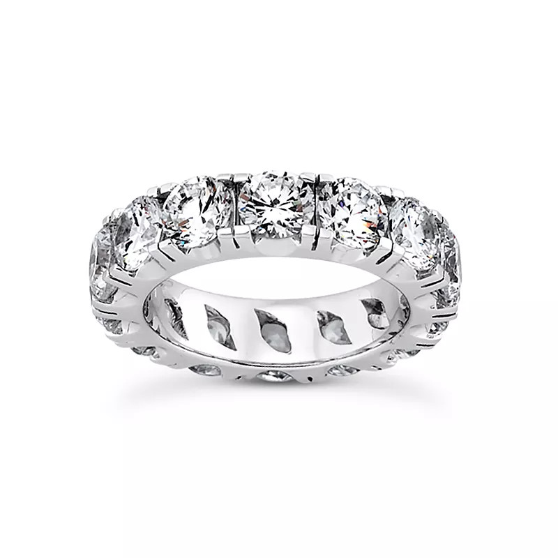 14K Gold Eternity Wedding Ring Classic 1.50 Carat Round Lab-Grown Diamond E VVS2