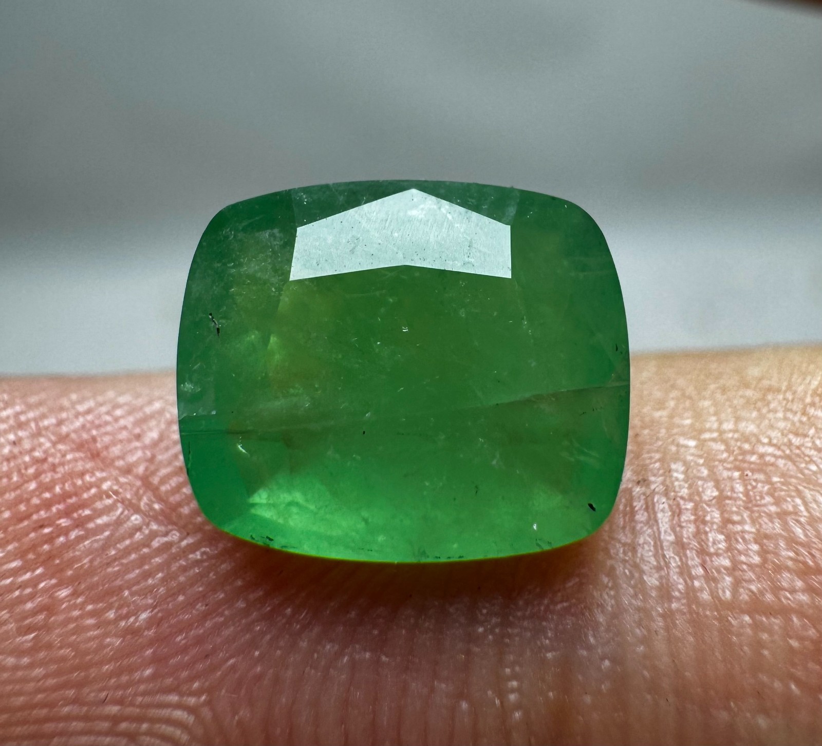 2.80 Carat Rare Transparent Green Hauyne Cut Gemstone From @Afghanistan
