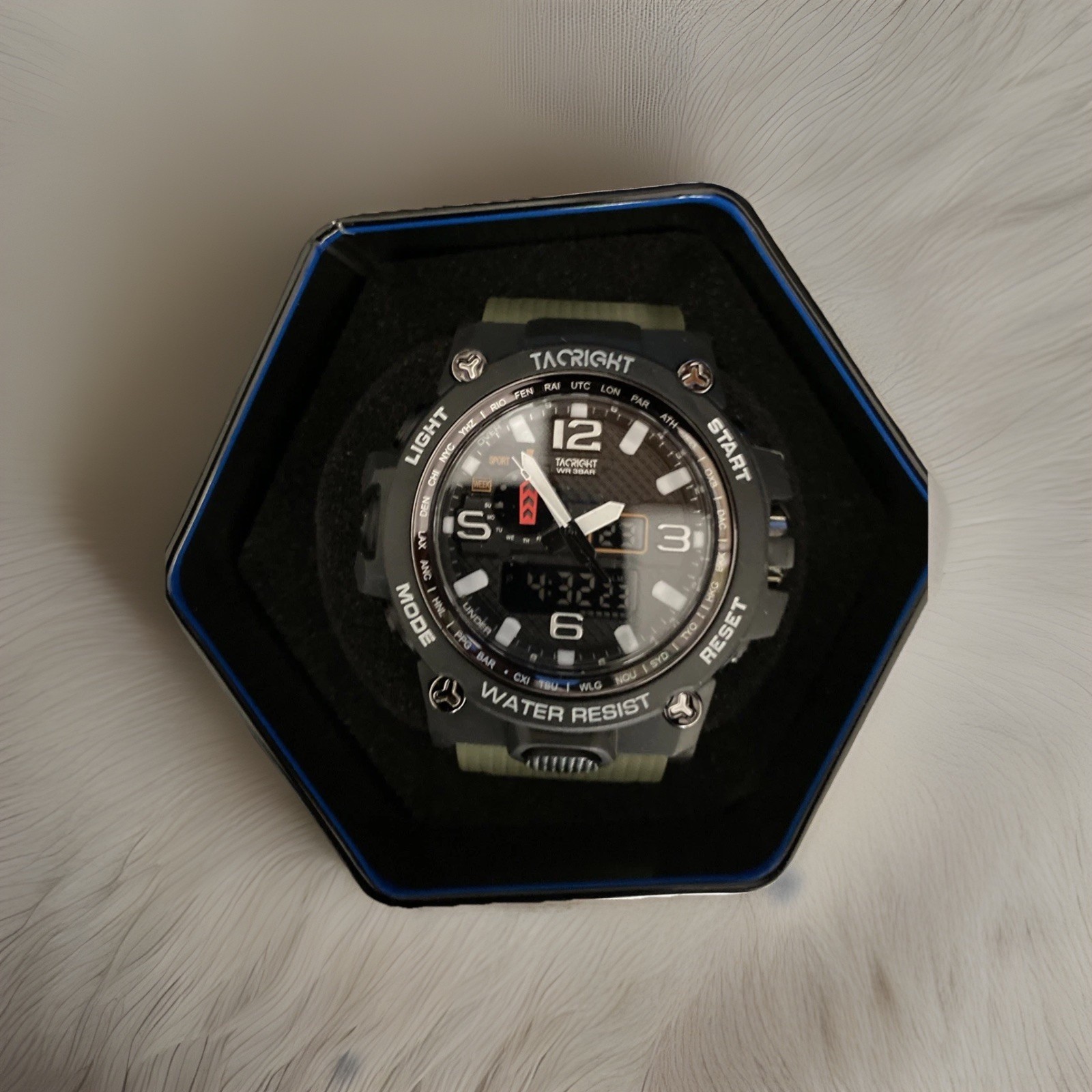 TacRight Military Watch OD Green – TacRight, New In Gift Tin😀