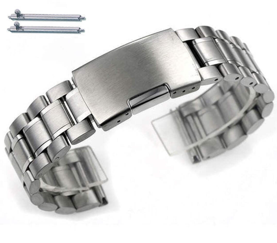 Stainless Steel Metal Links Bracelet 19mm 21mm 23mm 26mm Watch Strap Band #5015