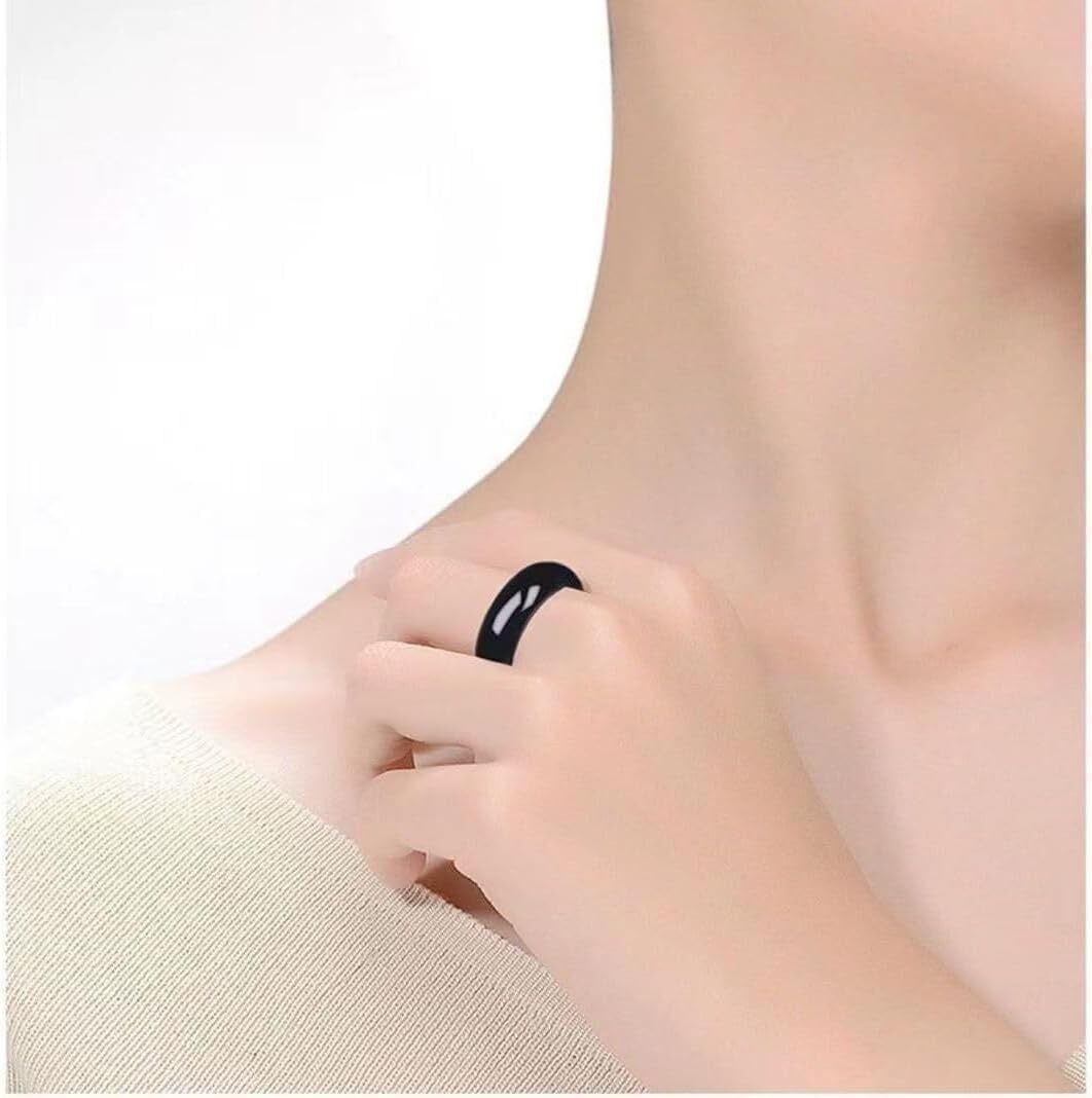 Natural A Grade Jade Band Burma Jade Ring for Women Men, Myanmar Jadeite Jewelry
