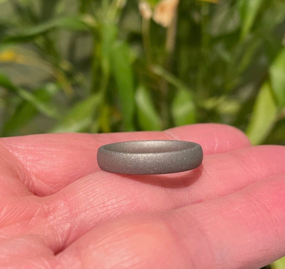 4.5mm Sandblasted Titanium Ring, Mens Wedding Band, Unique Look