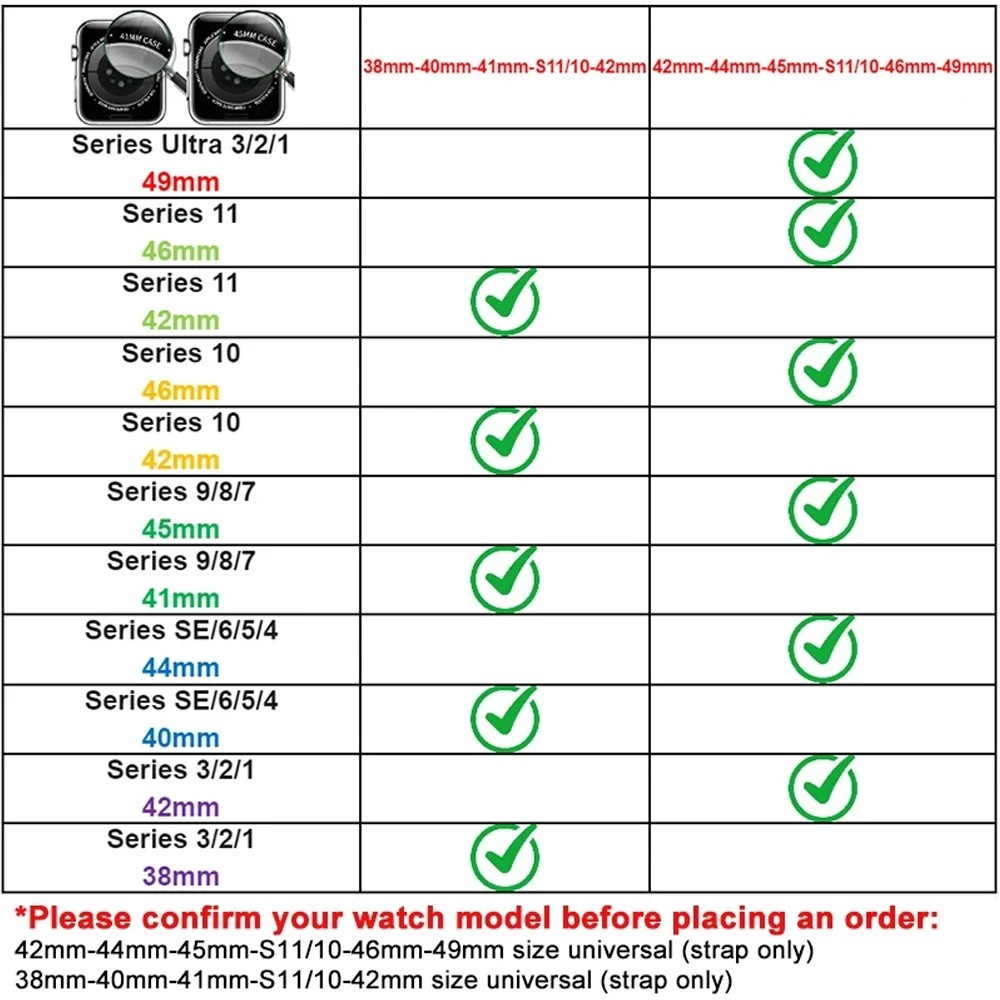 Nylon Strap Band For Apple Watch iWatch Series 10 9 8 7 6 5 SE Ultra 2 38mm-49mm