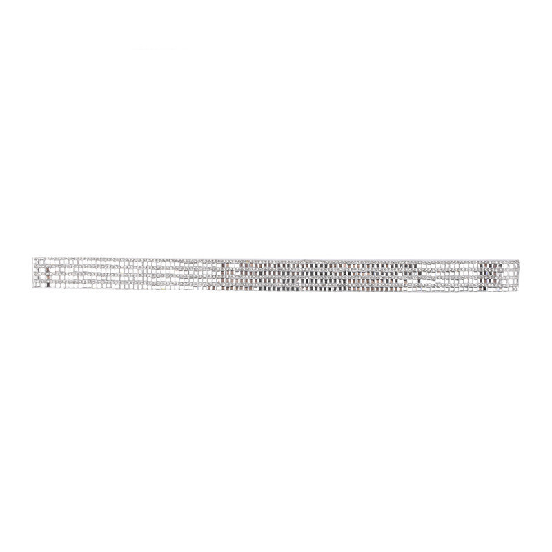 25mmx40cm Hotfix Clear Glass Rhinestones Mesh Trim Crystal Fabric Appliques