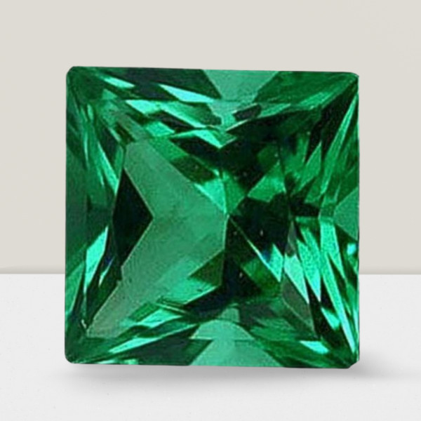 Emerald Square Cut Gemstone 6.1 Cts – 13 mm AAA+ Loose Gem #