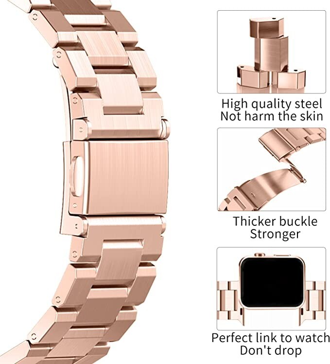 MAENWVO Metal Watch Band Compatible with Apple Watch Band 38mm/40mm/41mm