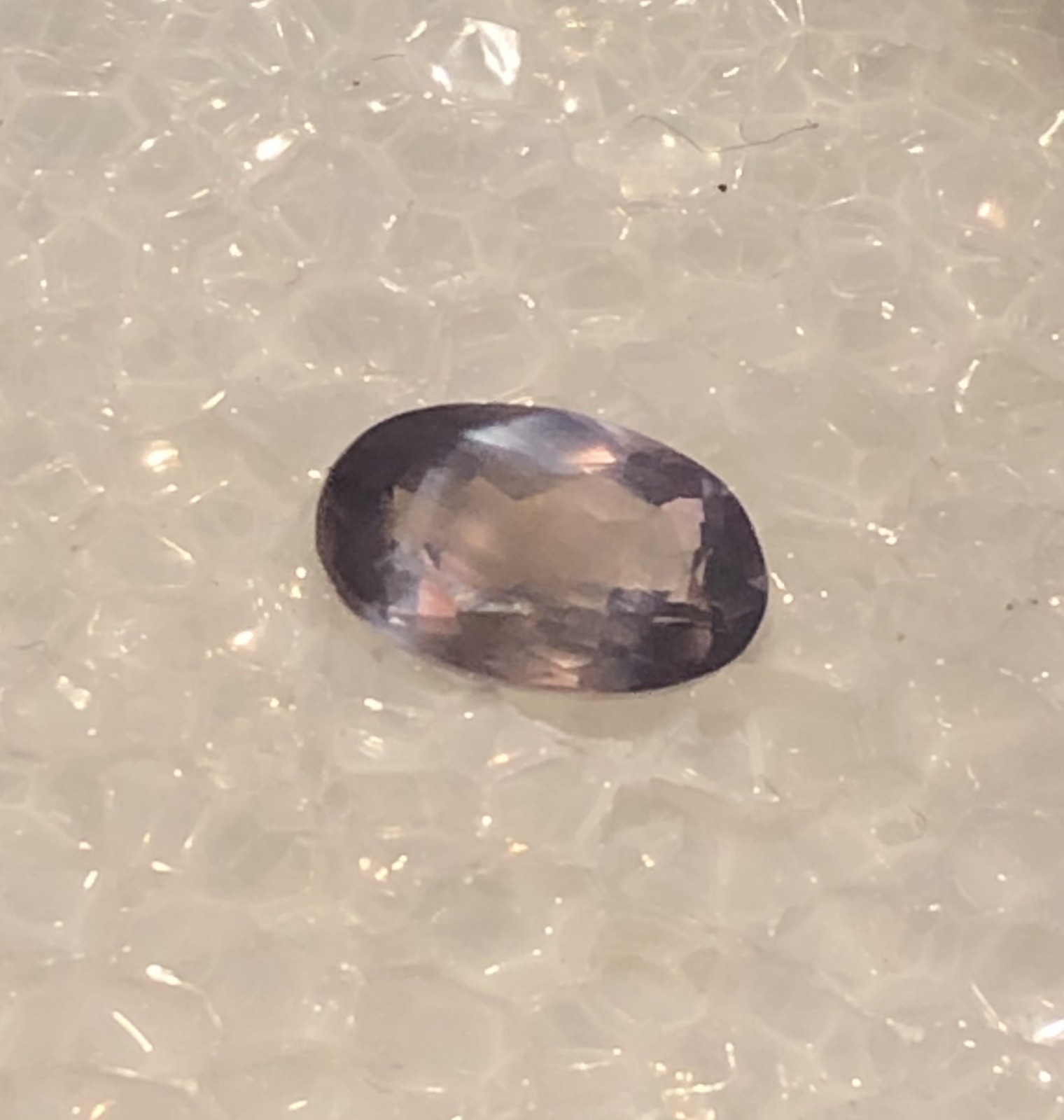 .75ct 6.9 X 4.4mm Natural Alexandrite-India-Great Color Change!