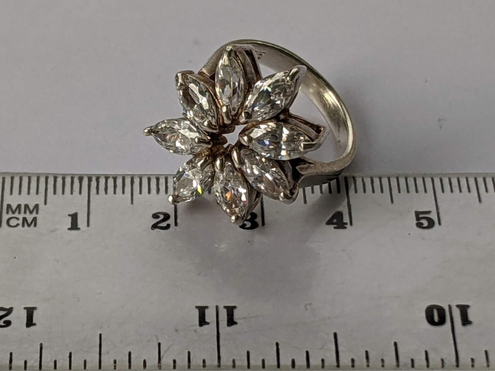 Vintage ring sterling silver 925 Size 7 Weight 7.83 g. Ukrainian jewelry.
