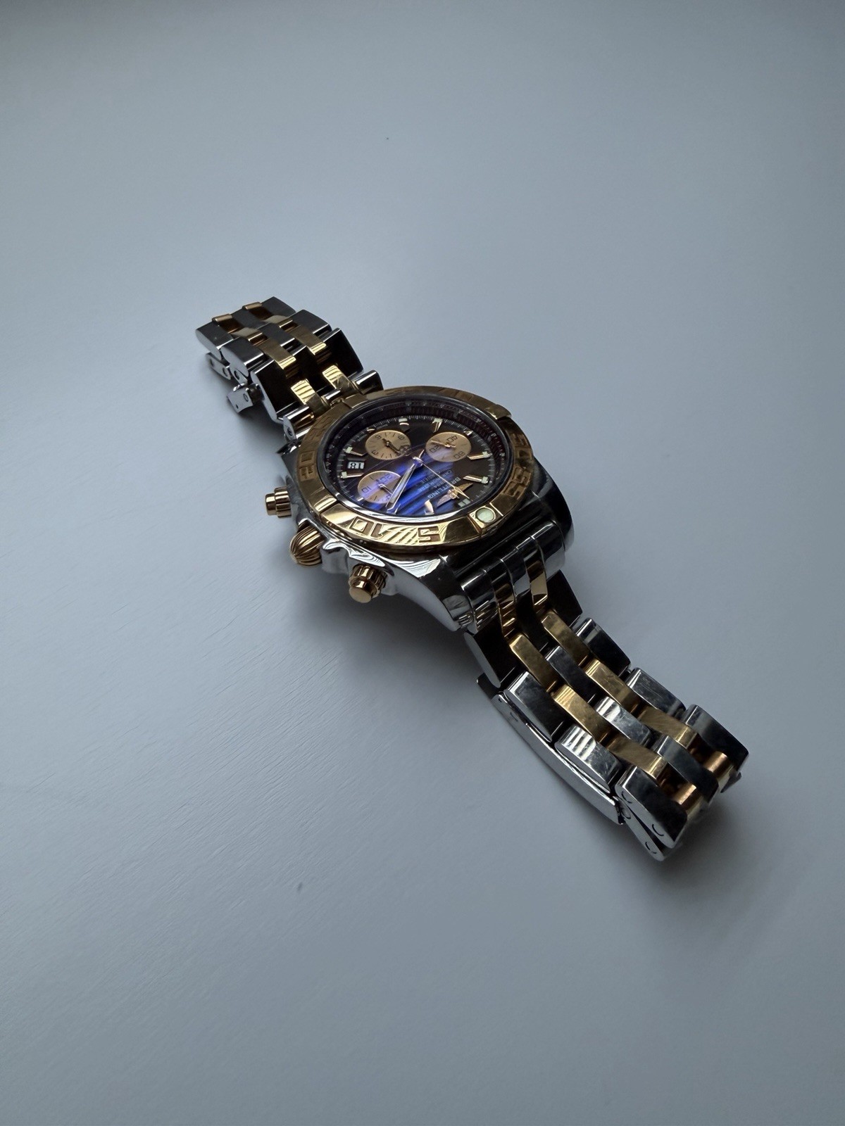 Breitling Chronomat 44 Auto Chronograph Two-Tone Bracelet Box & Papers