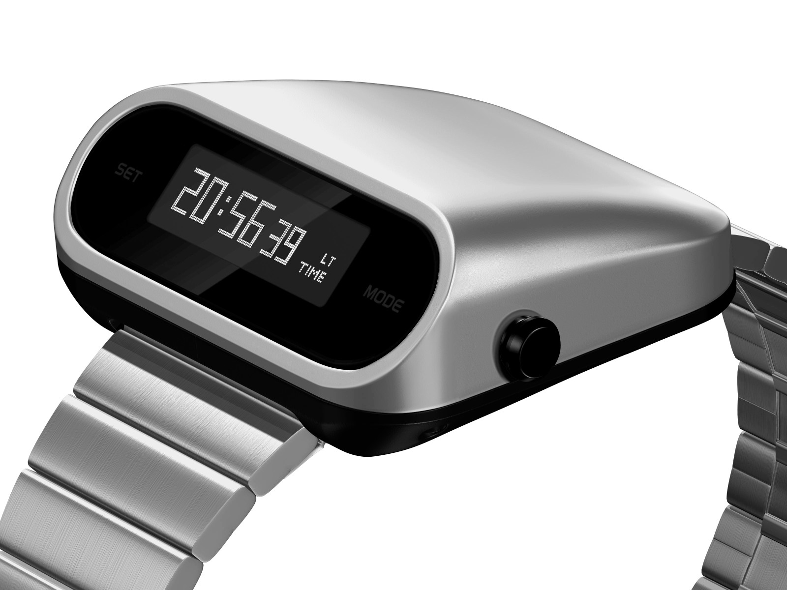 Tesla Tech Future Style Men’s Watch Retro Punk Sports Digital 3 Bar Stainless