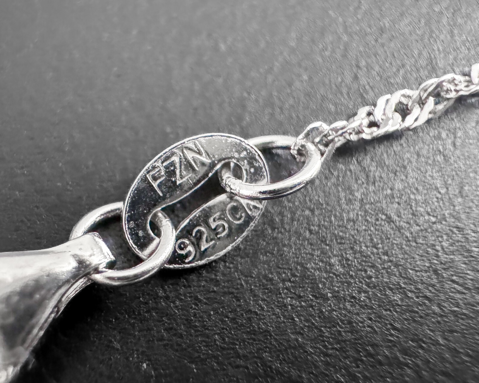 5g FUZION CREATIONS FZN Lab-Created Opal White CZ Halo Sterling Silver Necklace
