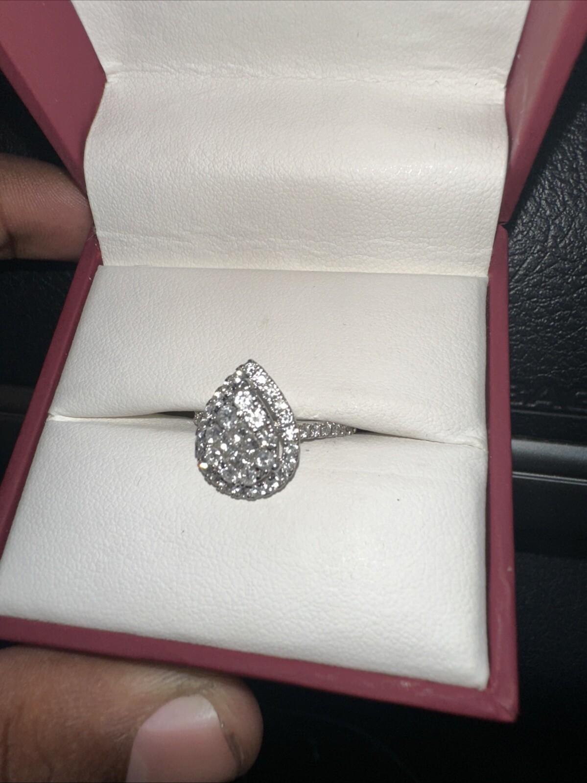 Diamond Engagement Ring in 1OK White Gold