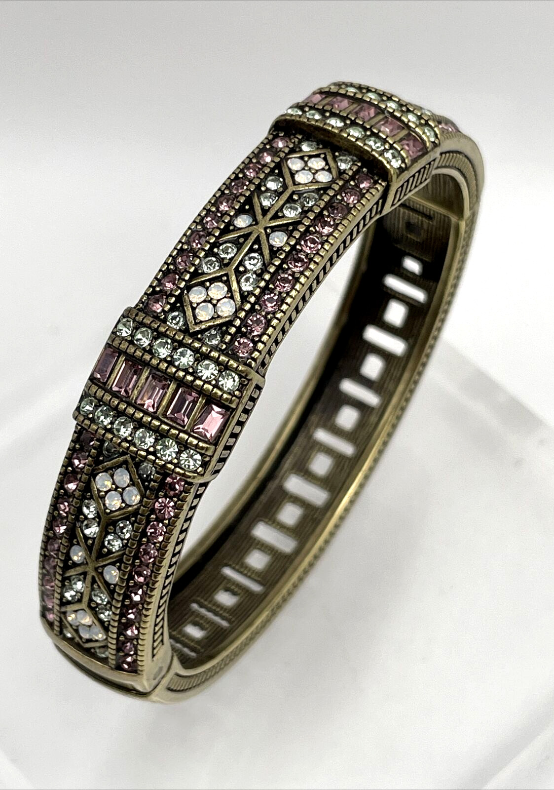 HEIDI DAUS “Everyday Elegance” Crystal Bracelet 2 Piece Set – Chrysolite – NIB