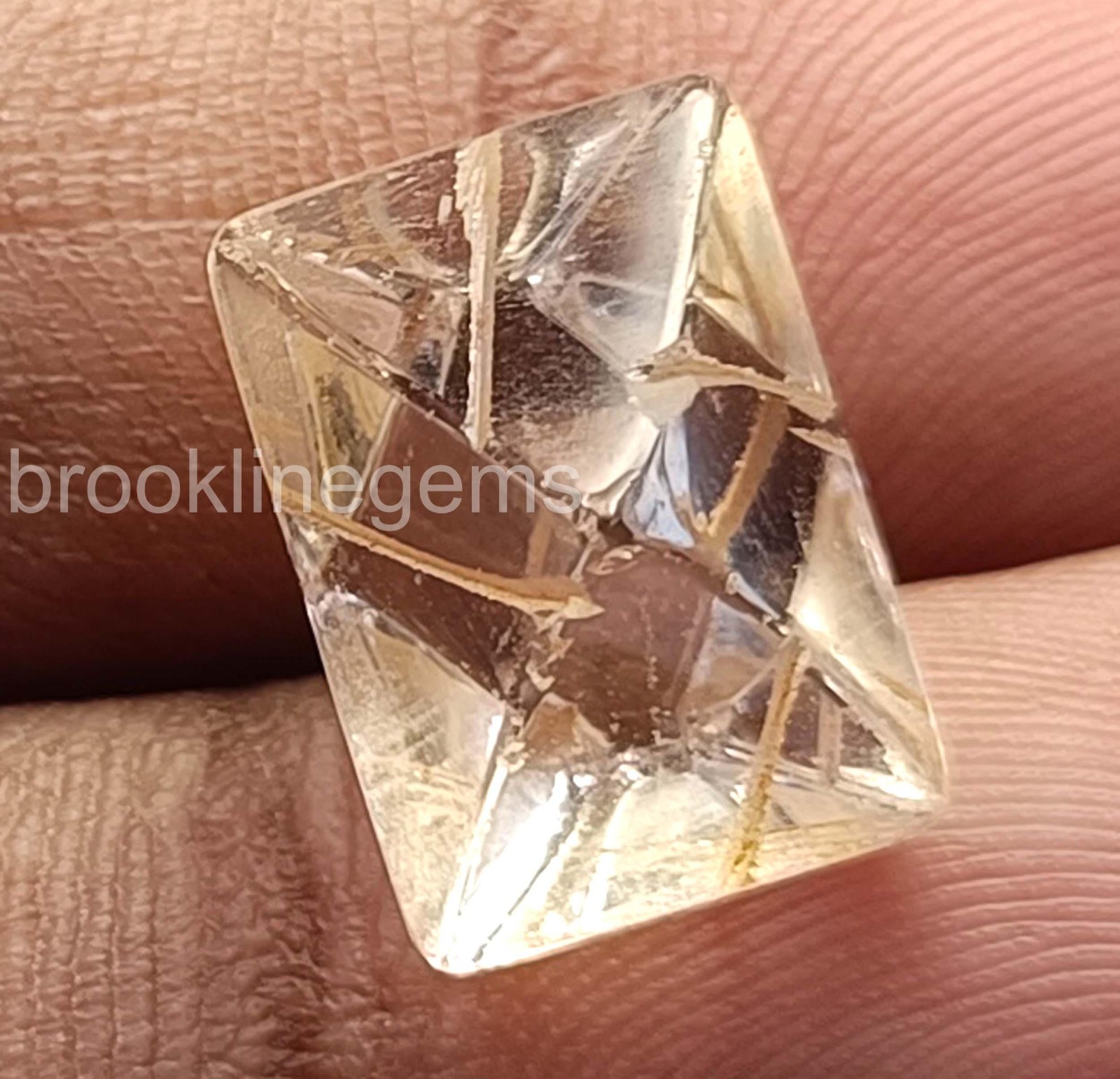 Lab Created Diamond 16.75 Ct Flawless FL Clarity F Color Certified Stone 5ARR