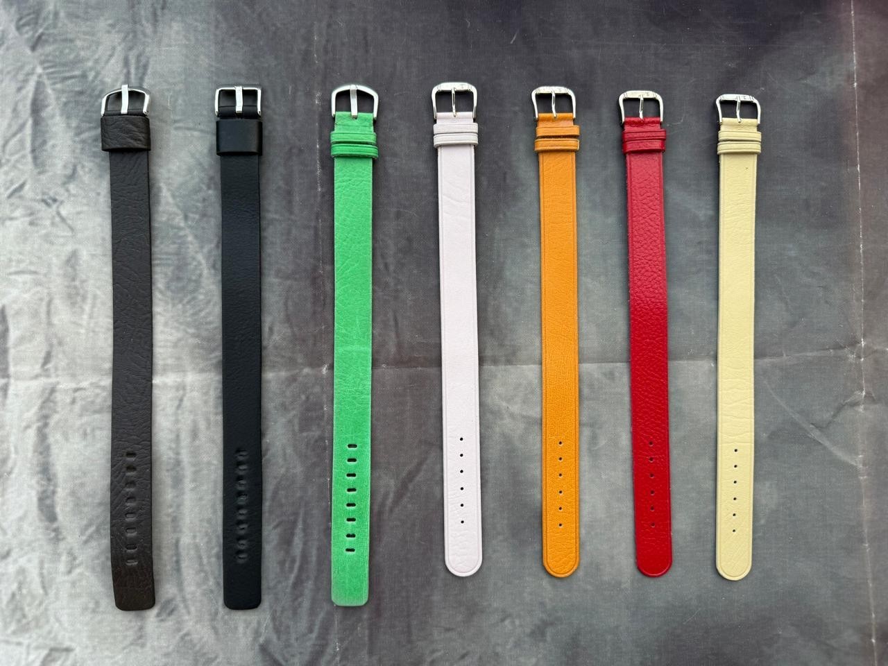 Handmade Genuine Leather one piece watch strap single pass 18mm&20mm Vintage
