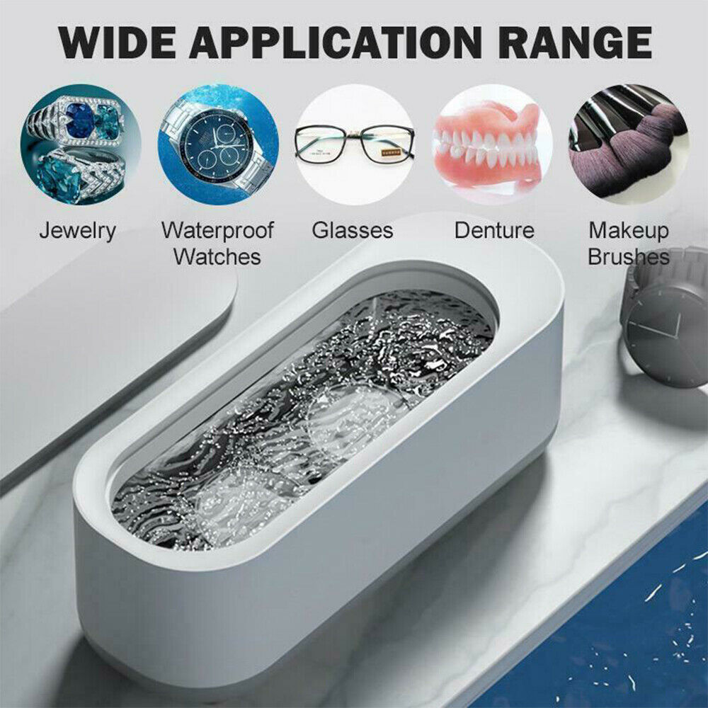 Ultrasonic Jewelry Cleaner Denture Glass Watch Ring Bath Tank Cleaning Machine