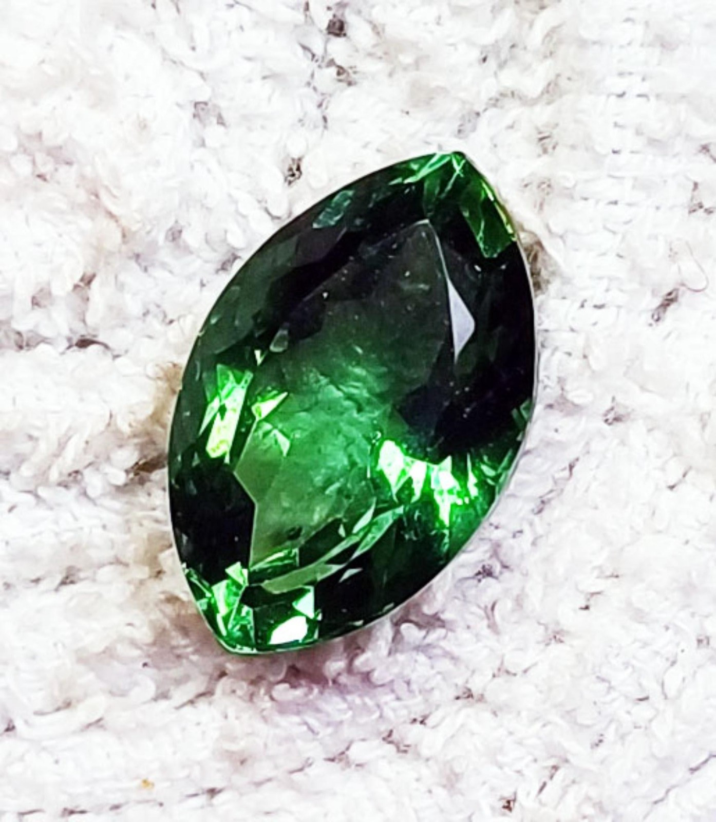 Natural Green Amethyst Marquise Cut 11.70 Ct Certified Loose Gemstone ~Free Gift