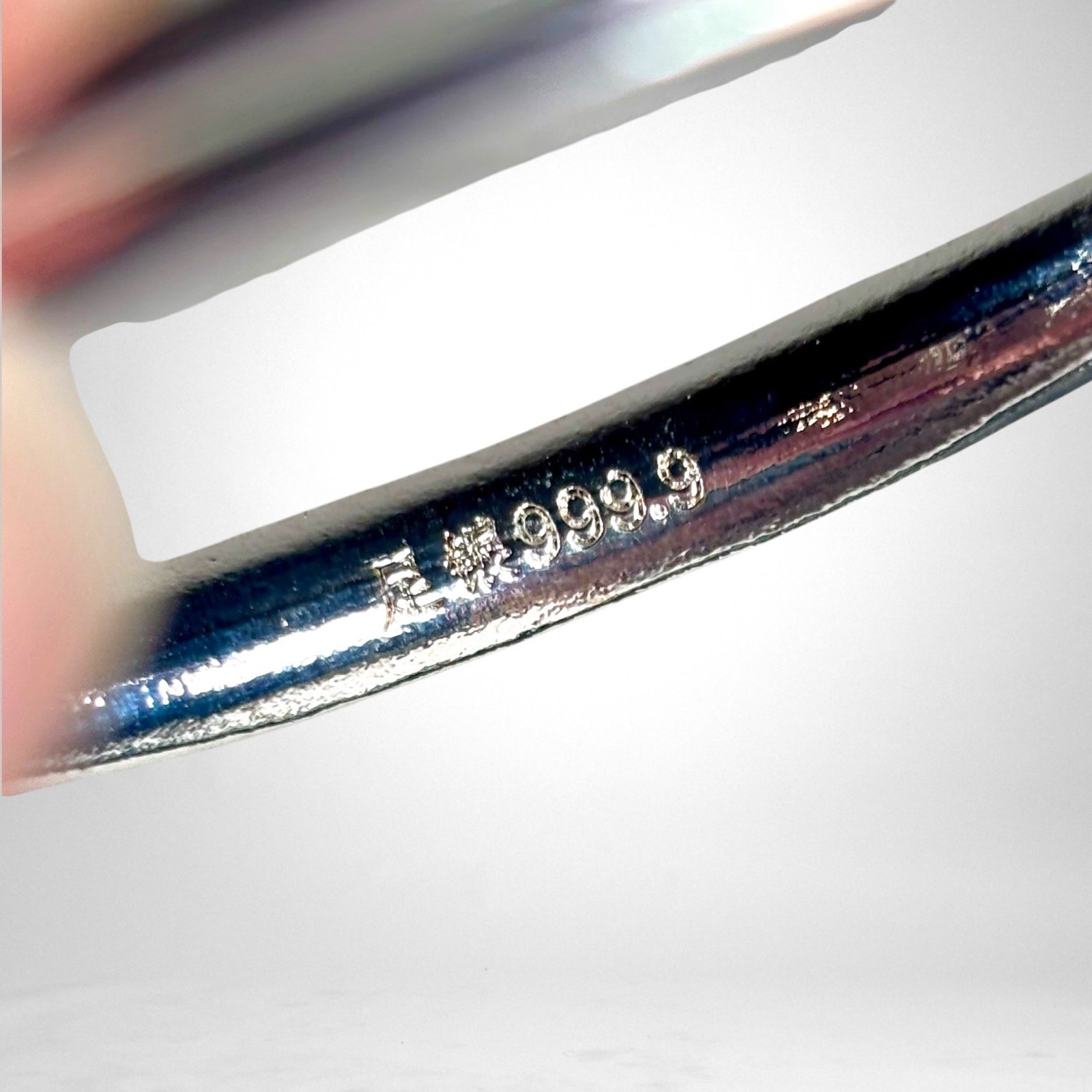 Z. Jewelry Real S999.9 Fine Silver Bracelet Bangle Adjustable 18g
