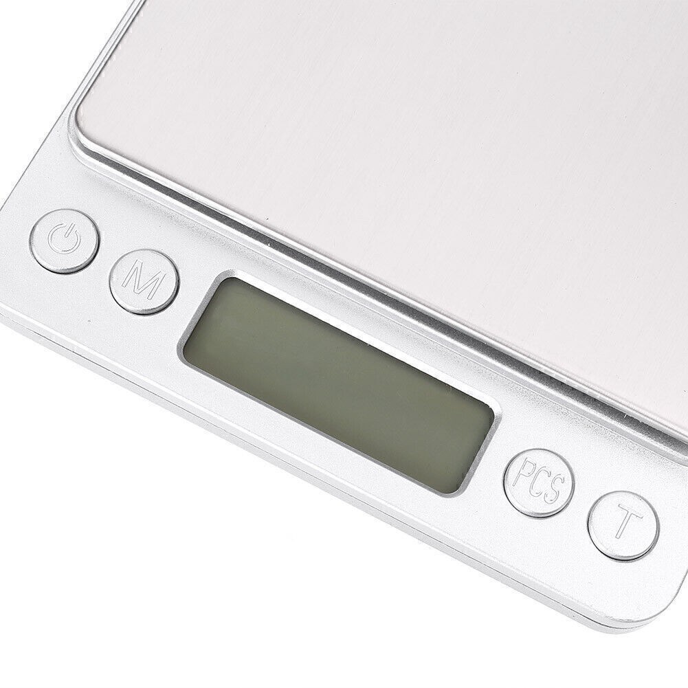 Electronic Balance Digital Pocket Scale Jewelry Weight w/ 2pc tray3000g x 0.01g