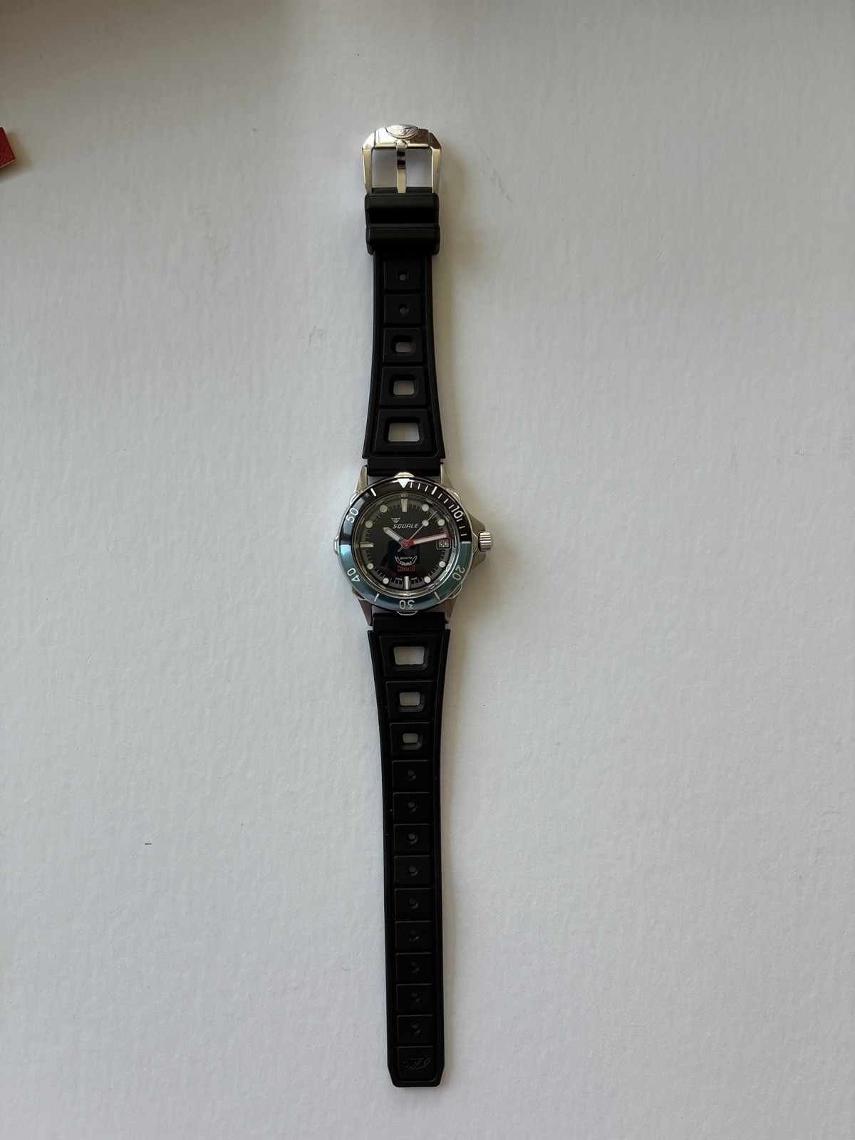 Squale Corallo NOS 2008 Black Dial Automatic Watch. Number 064/100
