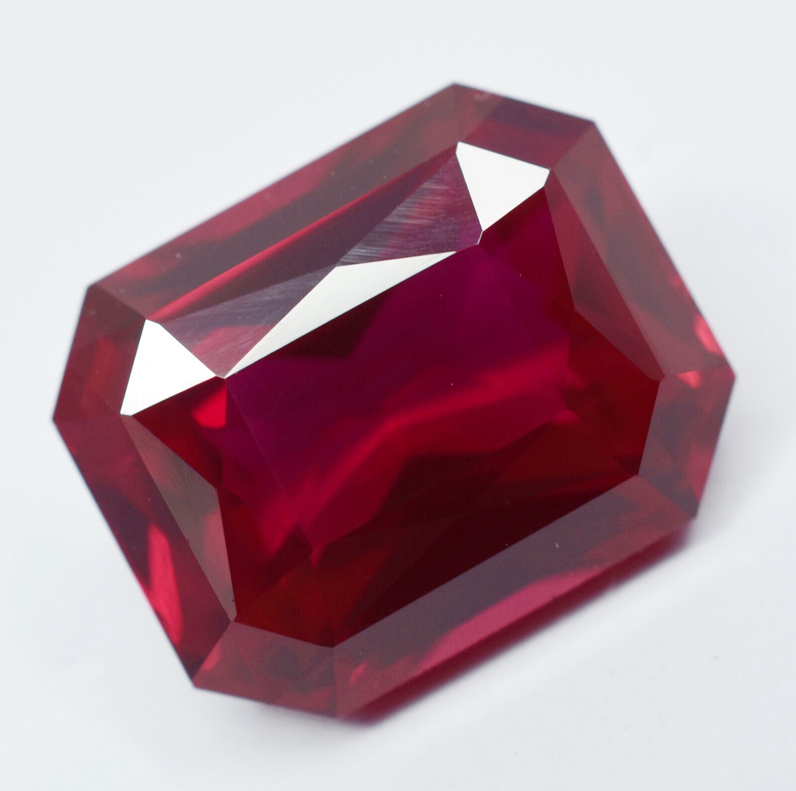 10+ Ct Natural Ruby Red Excellent Emerald Shape EGL CERTIFIED Loose Gemstone