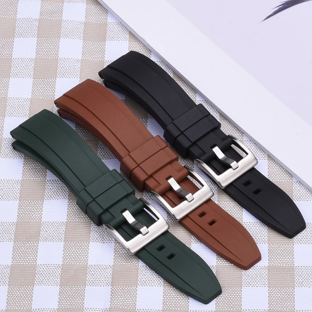 Quick Release FKM Rubber Watch Band 18 19 20 21 22 23 24mm Silicone Watch Strap