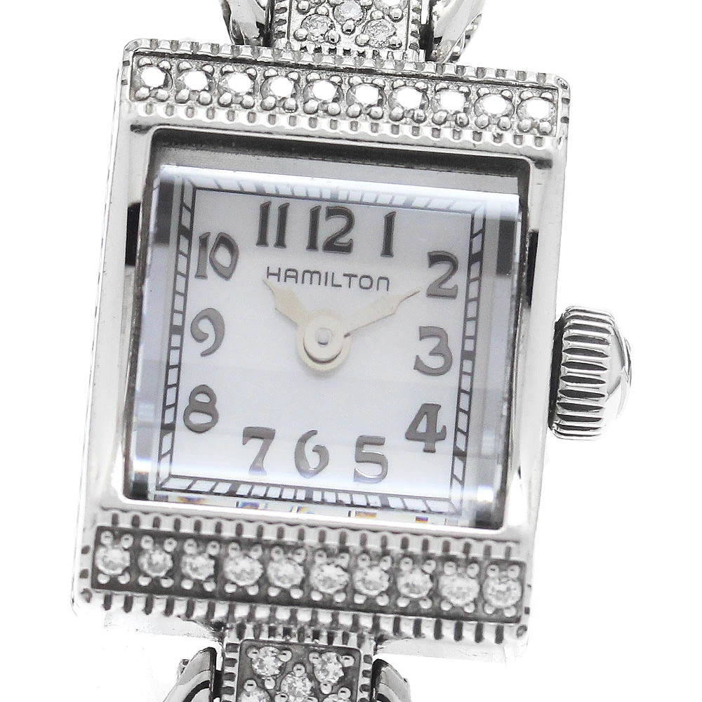 Hamilton American Classic Diamond Bezel Quartz Ladies Watch From Japan