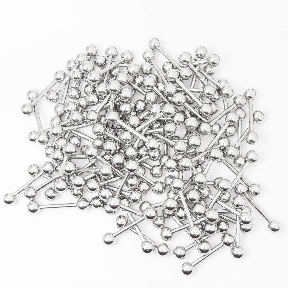 Straight Piercing Barbells Perfect for Nipple Piercing 14G 13mm 100pk