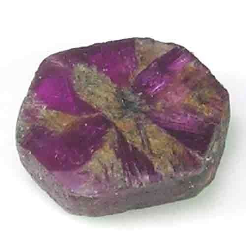 SYMMETRICAL NATURAL DARK REDDISH PINK COLOR FANCY CUT TRAPICHI RUBY GEM