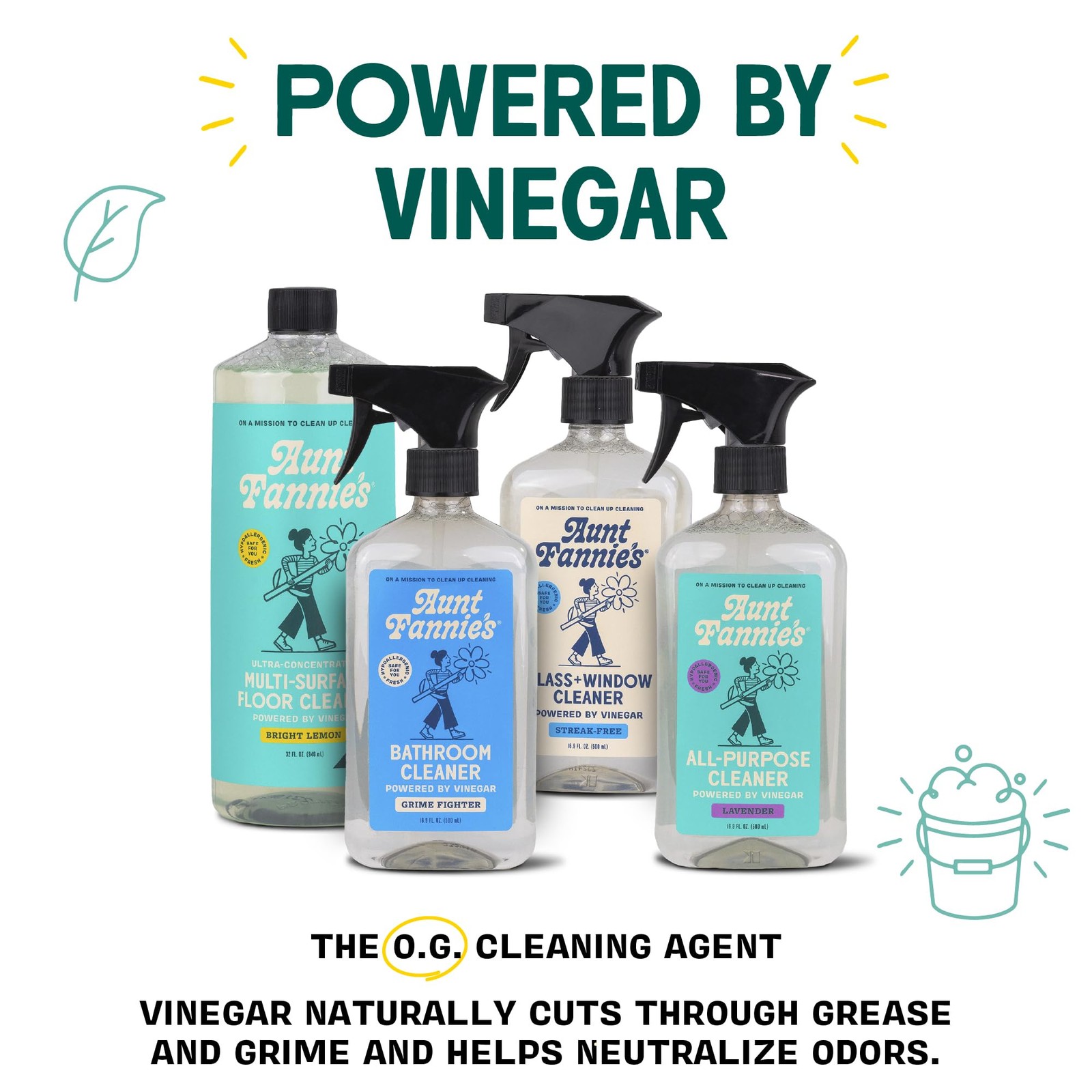 Aunt Fannie’s Ultra Concentrated Floor Cleaner Vinegar 32 Fl Oz (Pack of 3)