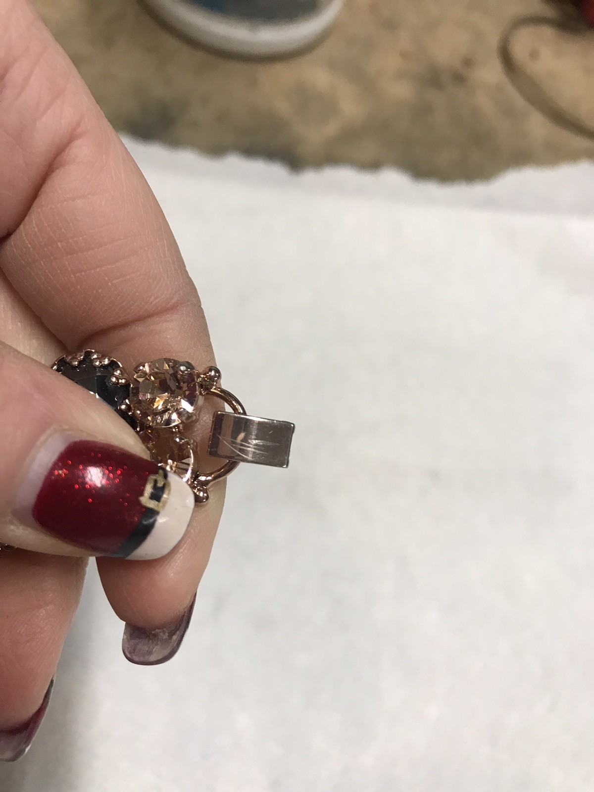 Sorrelli Swarovski Crystal Rose Gold-tone Neutral Blush Bracelet One-of-a-kind!