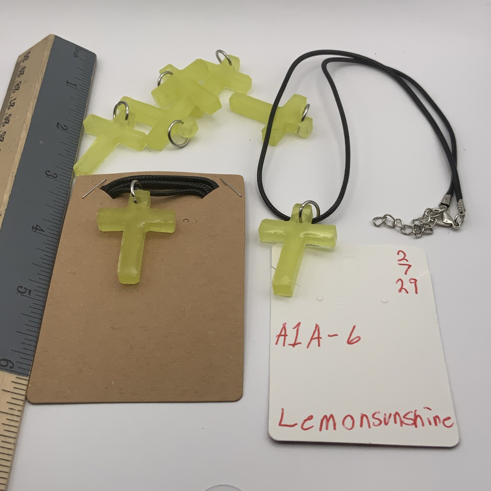 House Of David Handmade Cross Necklace Lemon Sunshine Bulk Available