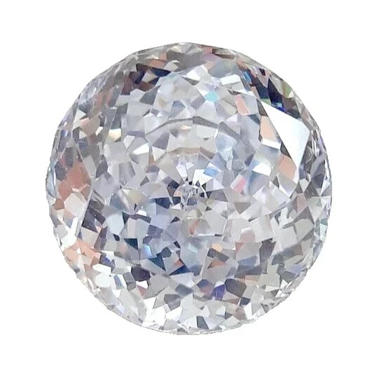 Natural 45.50 Ct+ Precious Cambodian White Zircon Round Loose Gemstone Certified